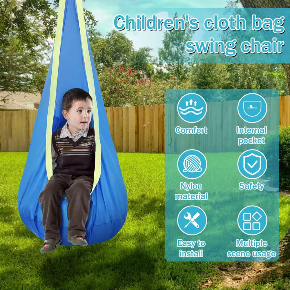Kids Outdoor Swing Chair - 어린이용 포드 스윙 시트, 나일론 매달린