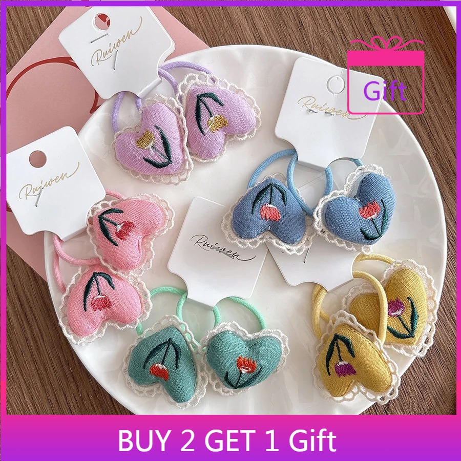 Kids Outdoor Activity Set - 어린이 헤어끈 겨울 원단 수제 자수