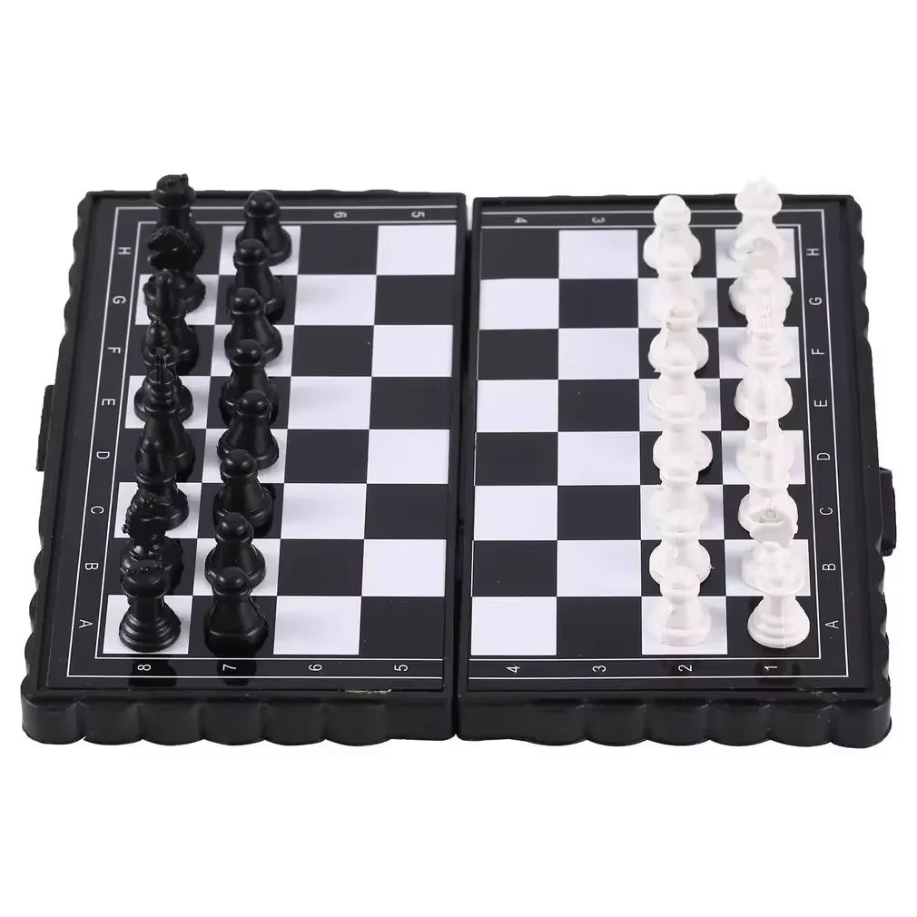 Kids Outdoor Games - 1Pc 미니 자기 체스 세트 접이식