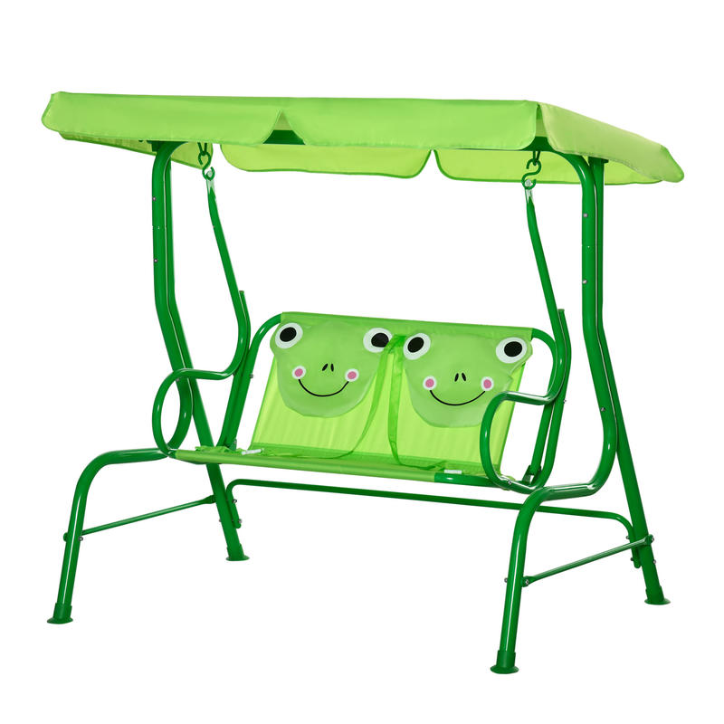 Kids Outdoor Swing Chair - Outsunny 어린이용 파티오 스윙, 조절 가능한