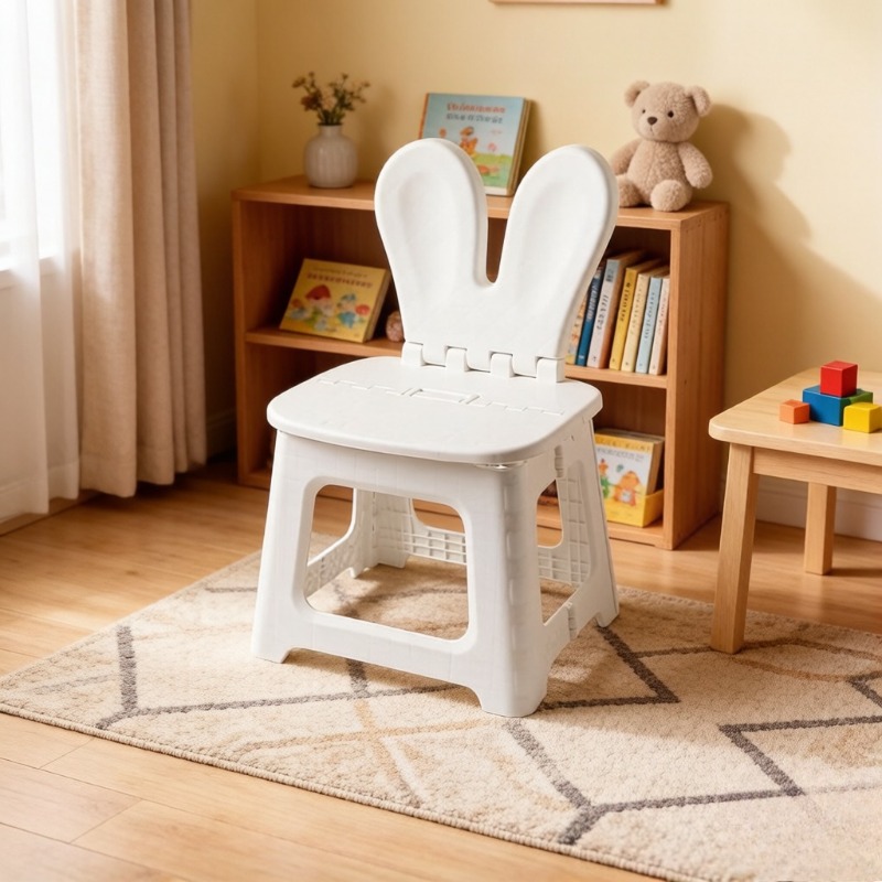 2PCS 두꺼운 토끼 만화 접이식 의자, 어린이를 위한 - Kids Outdoor Chair Plastic 리뷰 및 가격