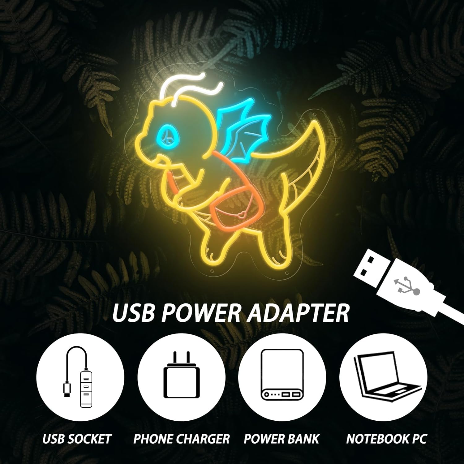 USB 조광 가능한 귀여운 공룡 네온 라이트 어린이 방 - Kids Outdoor Gift Ideas 리뷰 및 가격