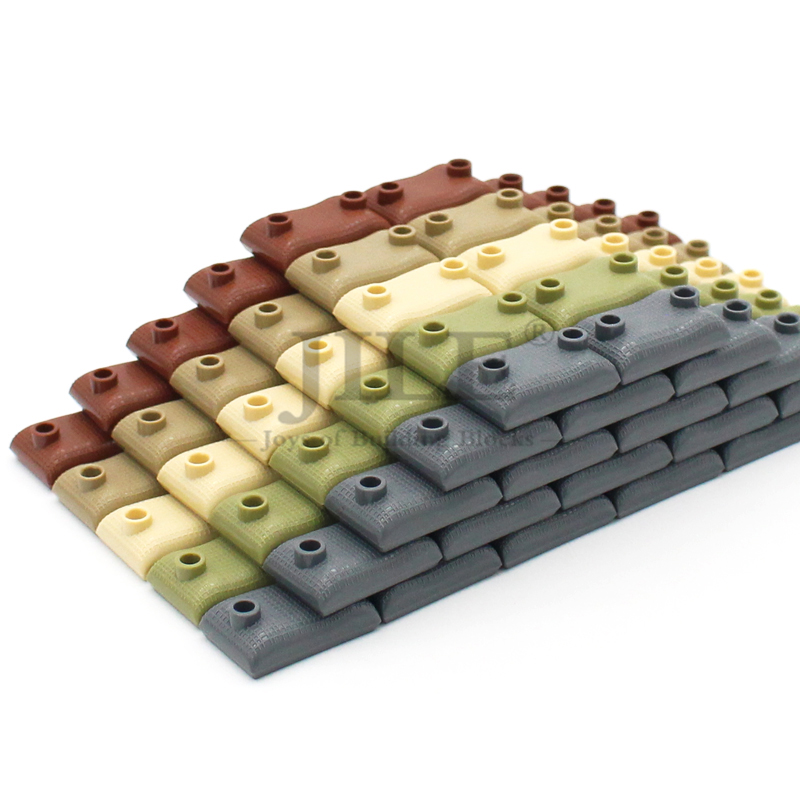 MOC 빌딩 블록 군용 샌드백 도시 스트리트 뷰, 육군 - Lego Set Creator 리뷰 및 가격
