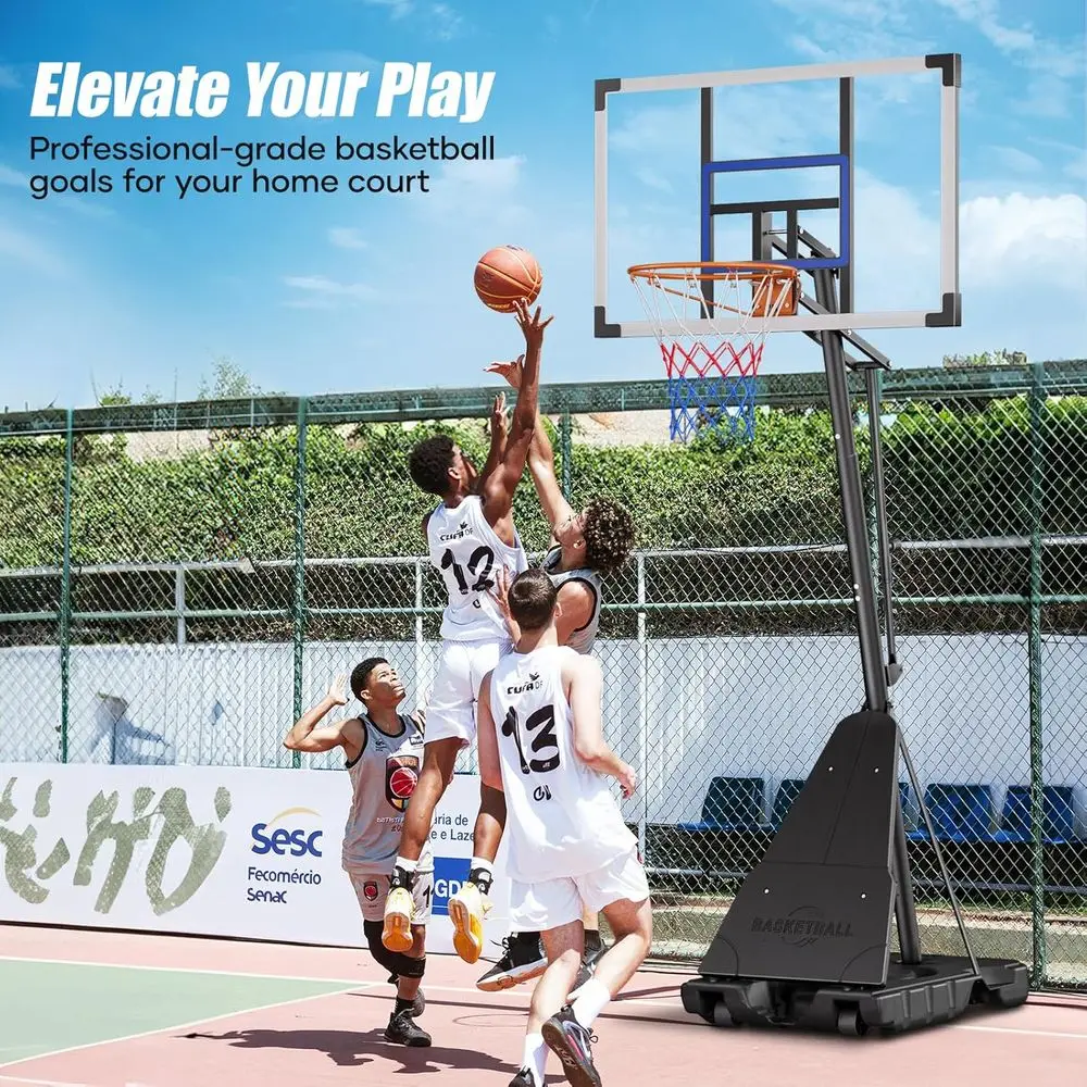 이동식 44인치 내충격성 야외 농구대 (조절 가능한 골 - Basketball Hoop Outdoor 리뷰 및 가격