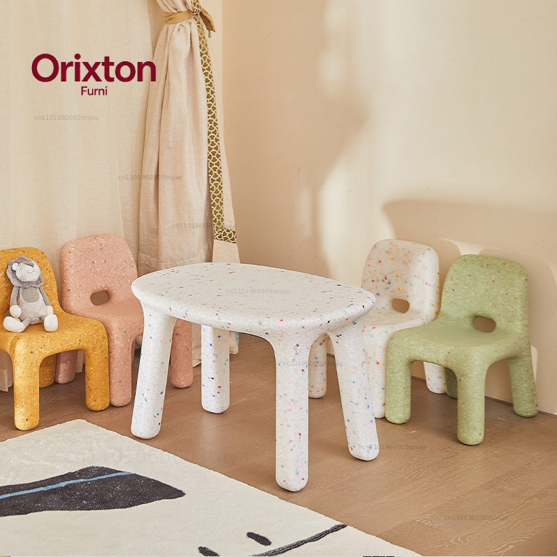 어린이 학습 테이블 및 의자 세트 등받이가 있는 귀여운 - Kids Outdoor Chair Plastic 리뷰 및 가격