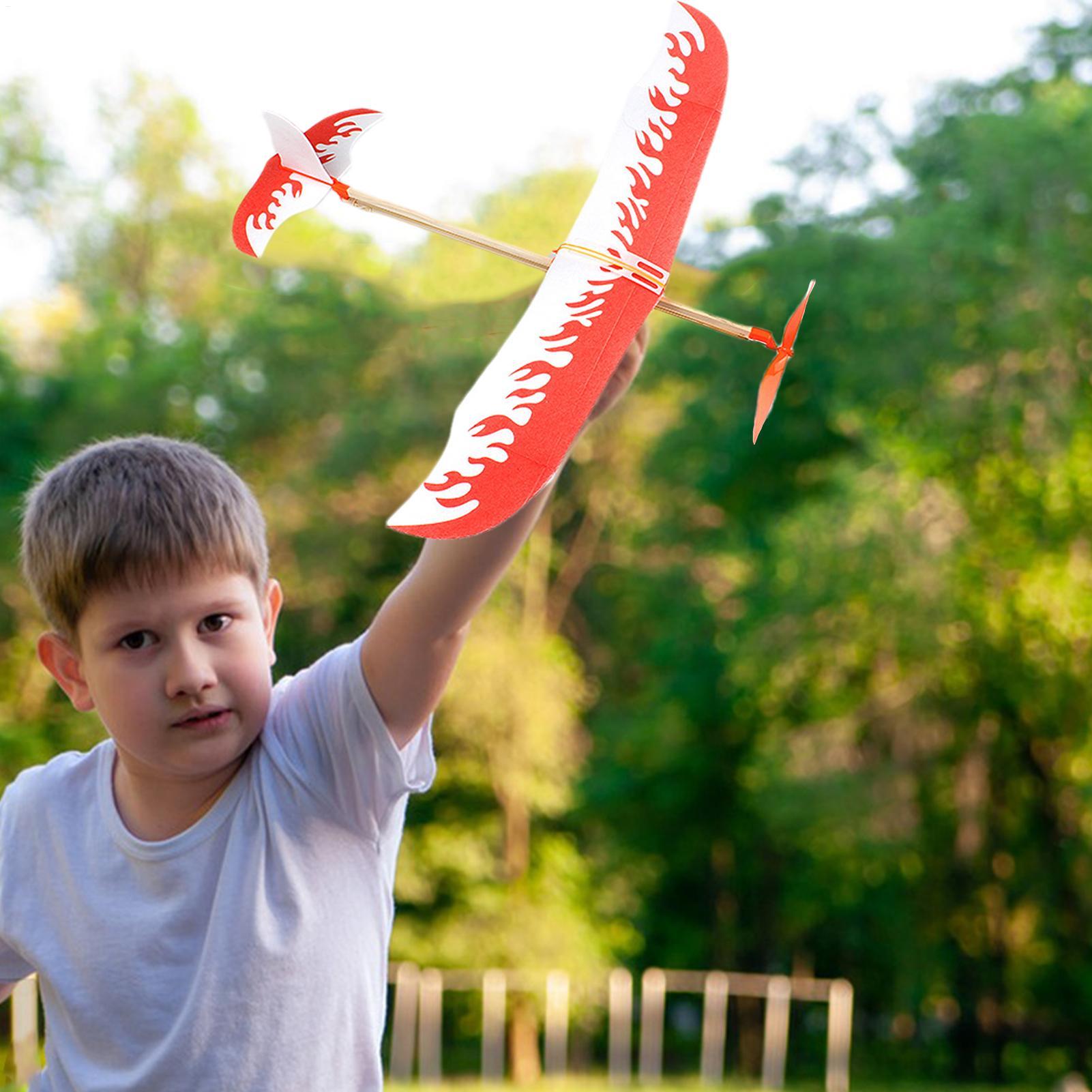 고무줄 비행기 동력 글라이더 항공기 키트 비행 게임 놀 - Kids Outdoor Activity Toys 리뷰 및 가격