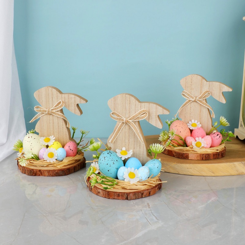 부활절 토끼 테이블 장식, 축제 분위기의 봄 장식품,  - Kids Outdoor Gift Ideas 리뷰 및 가격
