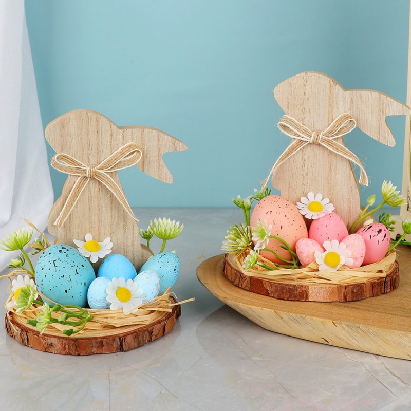 부활절 토끼 테이블 장식, 축제 분위기의 봄 장식품,  - Kids Outdoor Gift Ideas 리뷰 및 가격