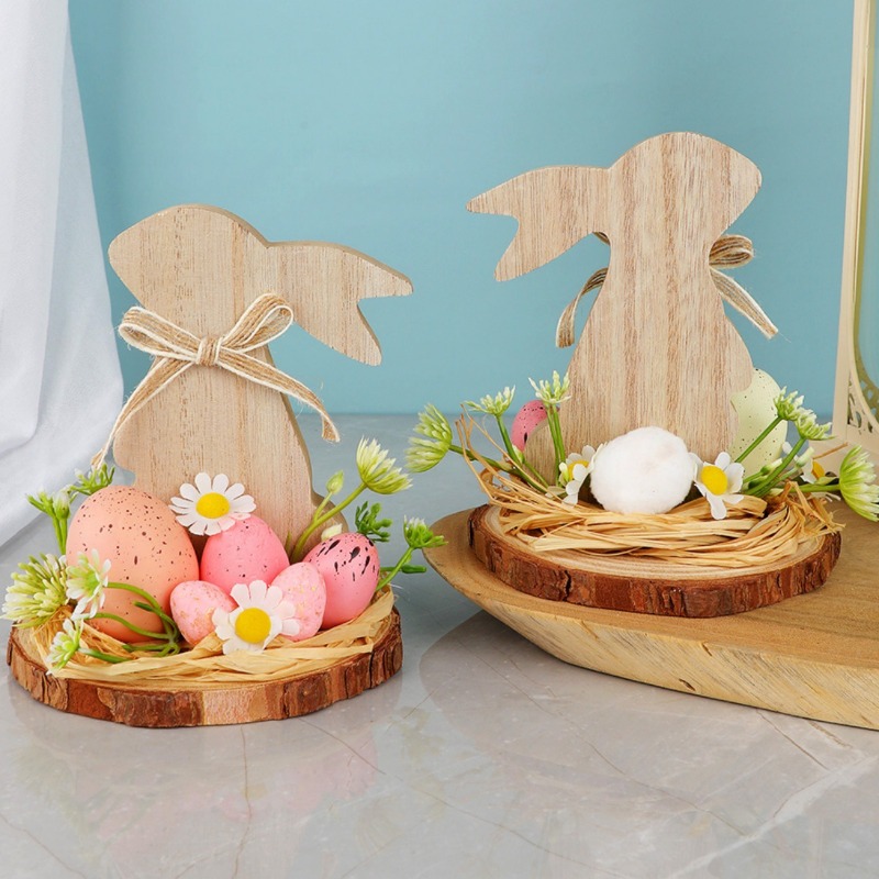 부활절 토끼 테이블 장식, 축제 분위기의 봄 장식품,  - Kids Outdoor Gift Ideas 리뷰 및 가격