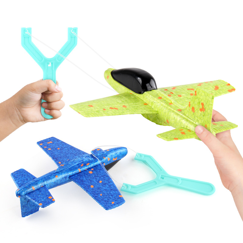 어린이 배출 거품 항공기 장난감 야간 조명으로 새총 배 - Kids Outdoor Activity Toys 리뷰 및 가격