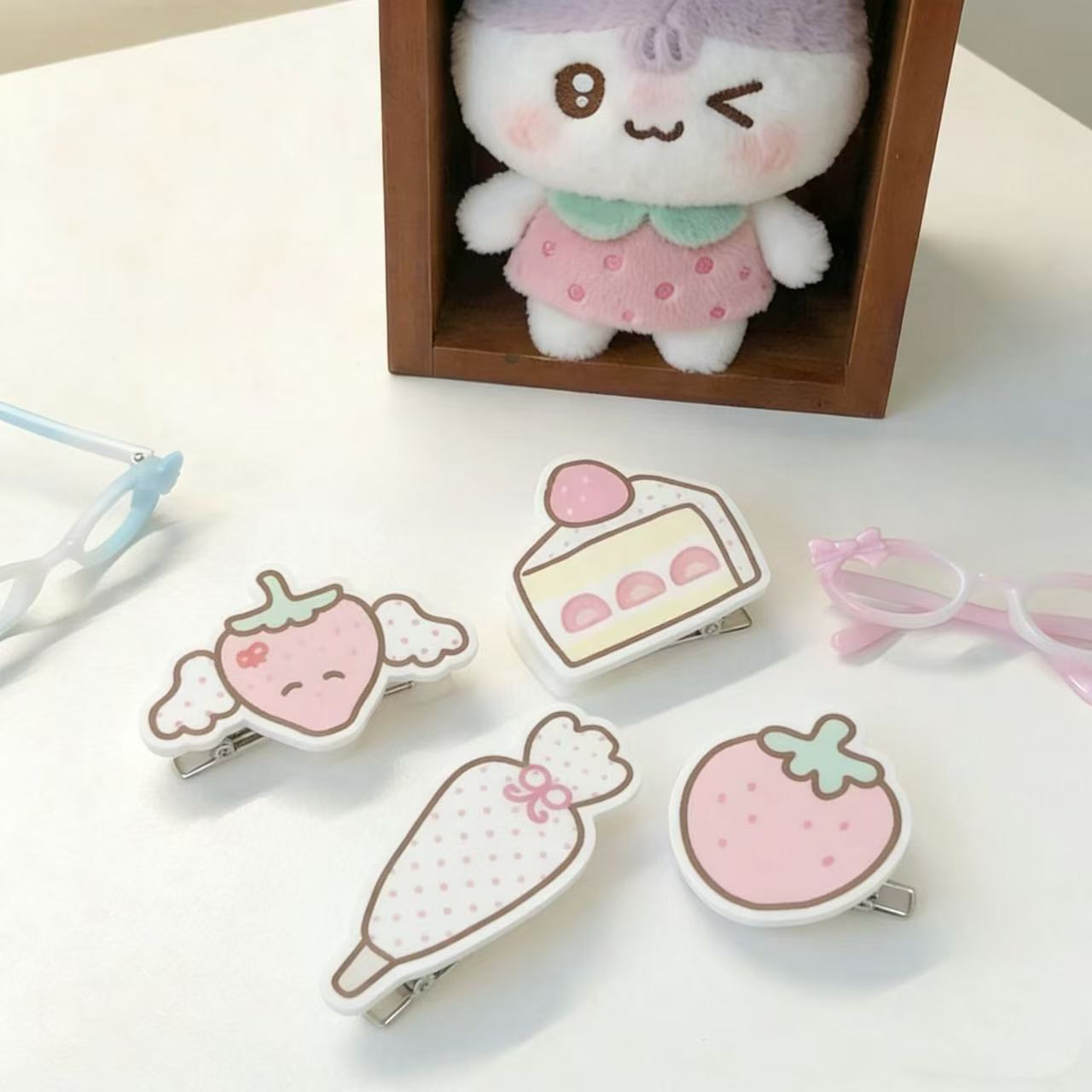 INS 딸기 케이크 헤어 클립 세트 여성용 귀여운 만화 - Kids Outdoor Activity Set 리뷰 및 가격